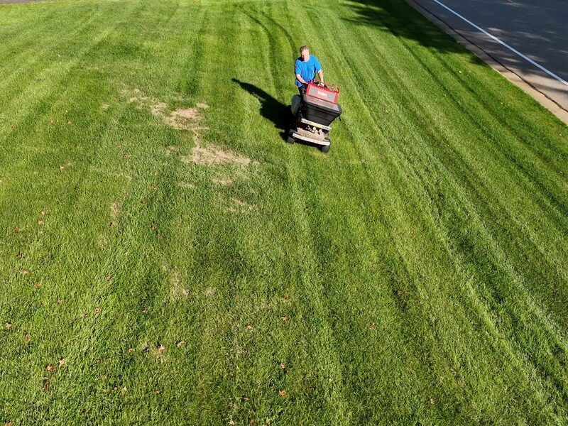 Preventative grub control treatment protecting Minnesota lawns from larvae damage